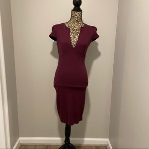 ASOS purple bodycon size 6